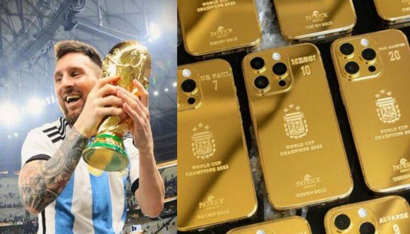 Lionel Messi gifts 35 gold iPhone to World Cup winning argentina teammates and staffs