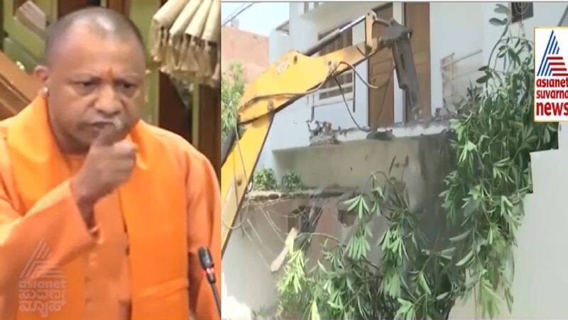 One side shootout another side Bulldozer sound Yogi Adityanath danger to mafia criminals sat