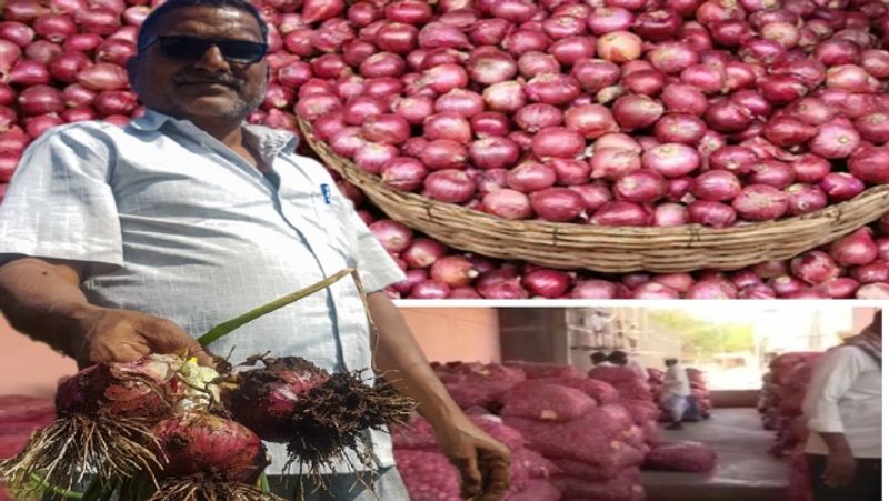 1 kg of onion is lesser than 5 rupees onion growing Farmers on trouble sat