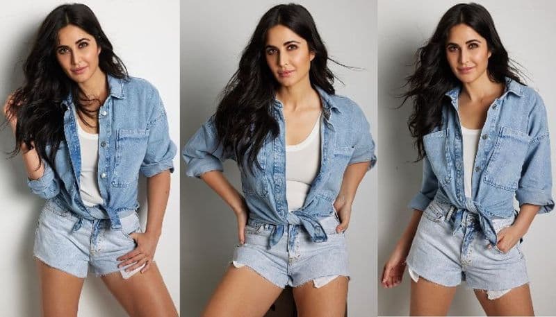 Bollywood Actress Katrina Kaif stunning poses in mini dress