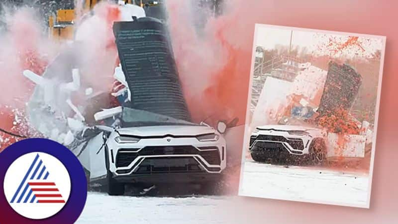 youtuber destroys lamborghini worth over 3 crore rupees to promote energy drink ash