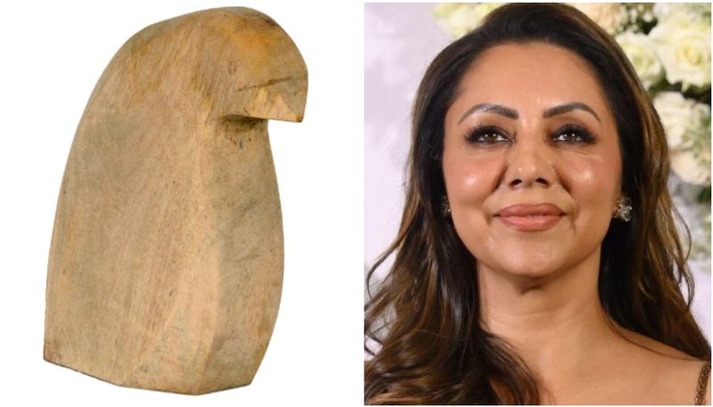 gauri khan gets trolled for designed Natural Wood Penguin Sculpture sgk