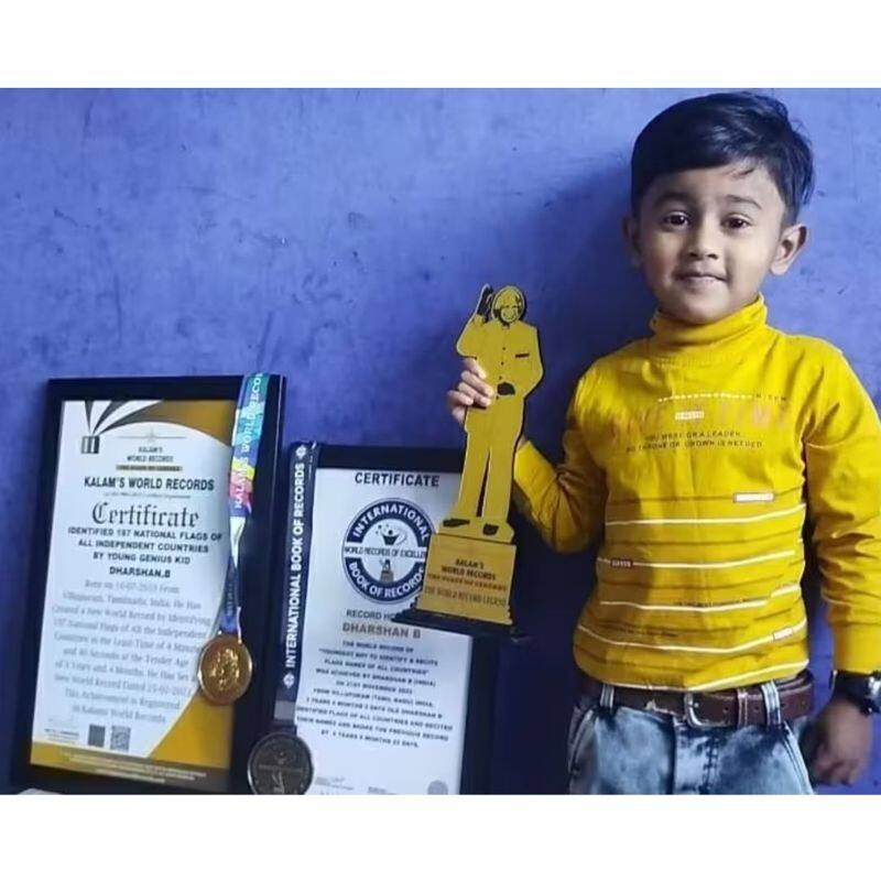 Tamil Nadu Toddler Identifies Flags of 197 Countries in 4 Minutes Sets new Record