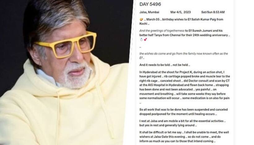 Amitabh Bachchan gets injured severely at Project K shoot, actor flew back home