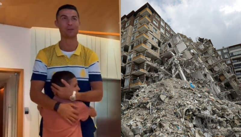 Cristiano Ronaldo's helpng hand to Syria and Turkey, hugs 10-year-old turkey boy gkc