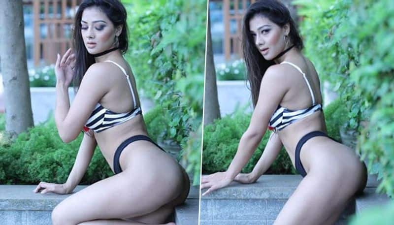 Namrata Malla SEXY Pictures: Bhojpuri actress flaunts her toned body in black and white bra vma