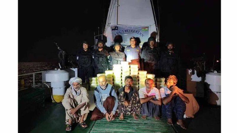 Drugs worth Rs 425 crore seized from Iranian boat off Gujarat coast 