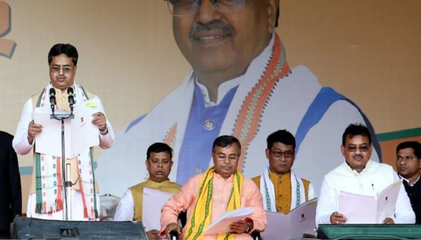 Manik Saha takes oath as Chief Minister of Tripura for second consecutive time