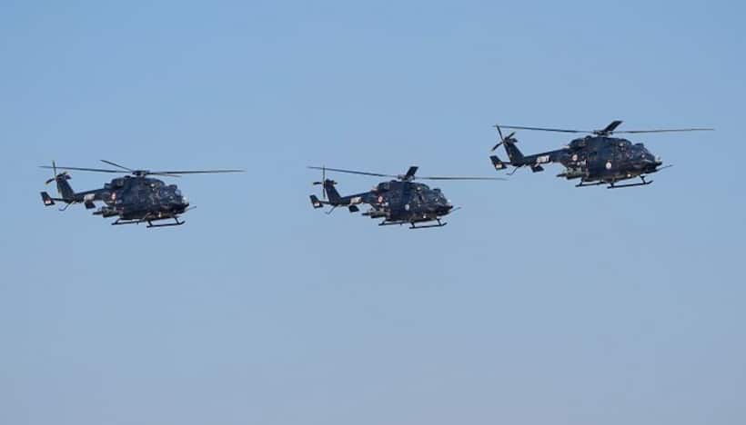 Indian Navy's Advanced Light Helicopter makes emergency landing during routine sortie, crew members rescued