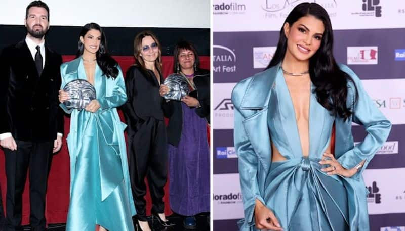 Jacqueline Fernandez in Los Angeles wins Woman of Excellence award on Women Day RBA