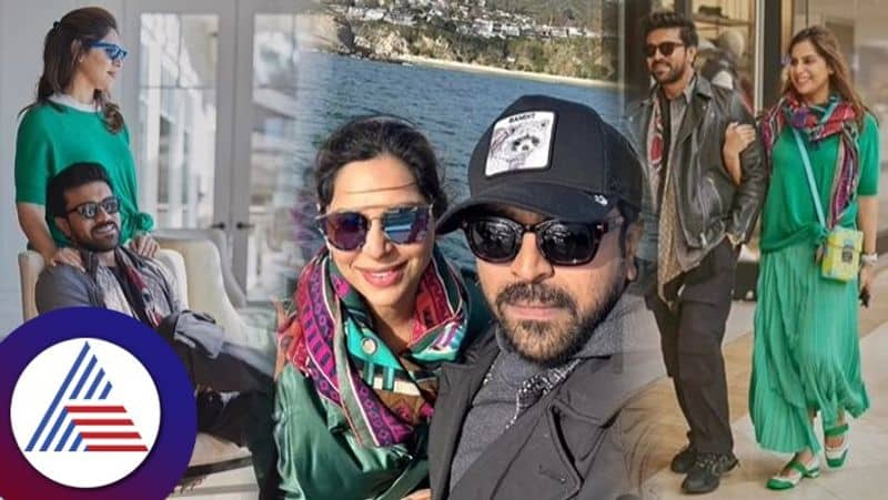 RRR Ram charan and wife Upasana enjoys baby moon vcs 