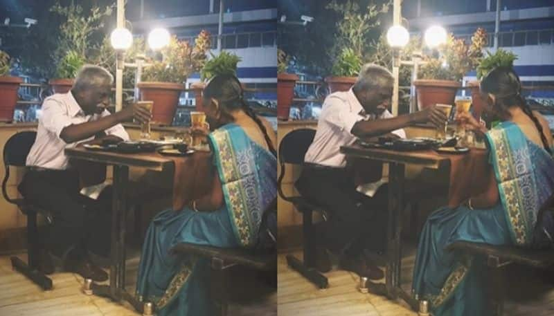 elderly couple having beer together the video goes viral hyp 