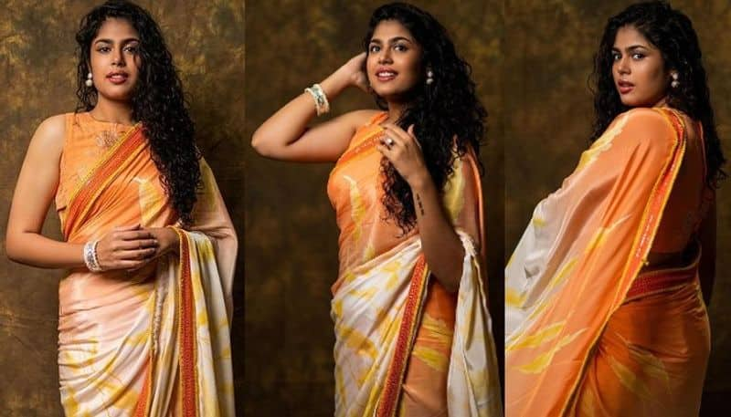 Actress Faria Abdullah Beautiful looks in Saree wear