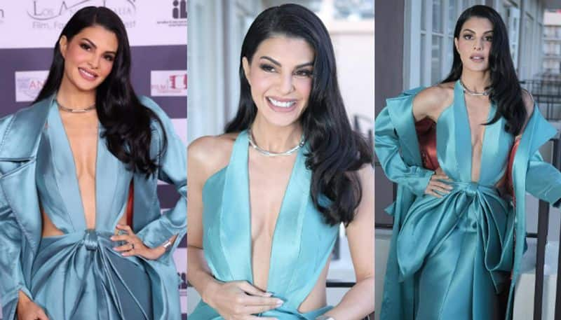 jacqueline fernandez aqua blue outfit pics azn 