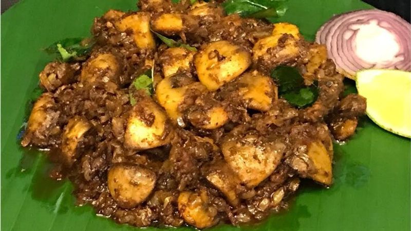 tasty mushroom chukka recipe in tamil mks