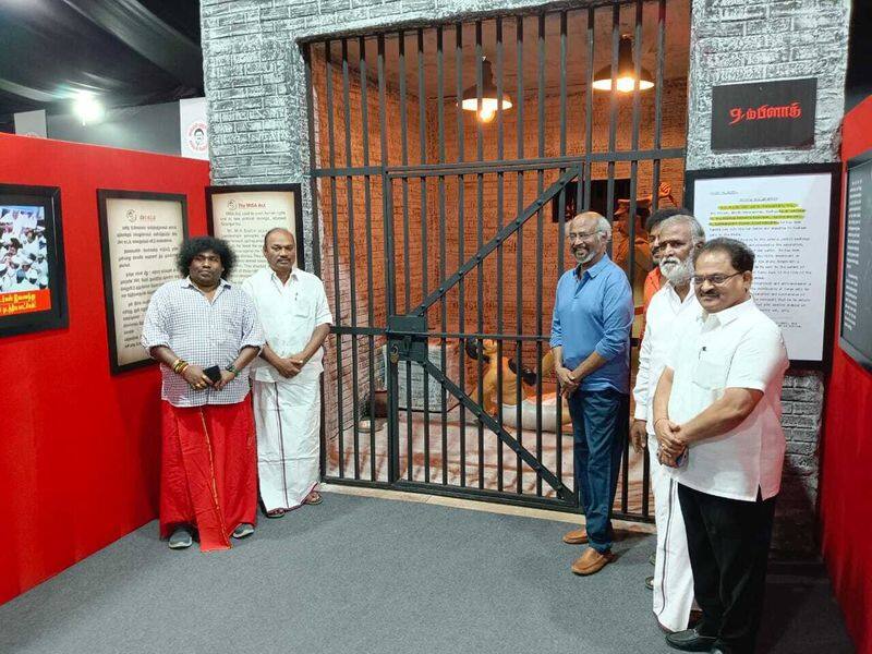 Rajinikanth and Yogi Babu Visits Our Chief Minister Our Pride Photo Exhibition