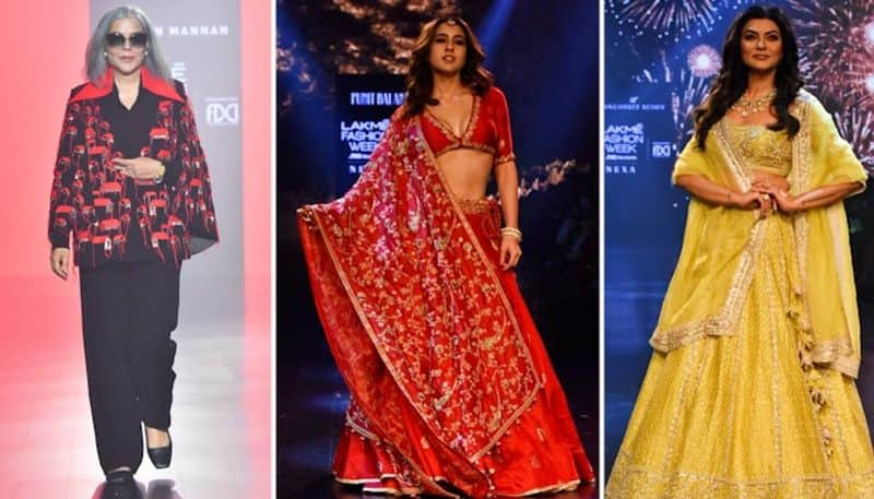 Lakme Fashion Week 2023: Zeenat Aman, Sara Ali Khan, Sushmita Sen, set the ramp on fire vma