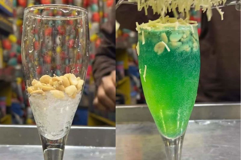 man makes cheese blast soda with peanuts and ice viral video rse