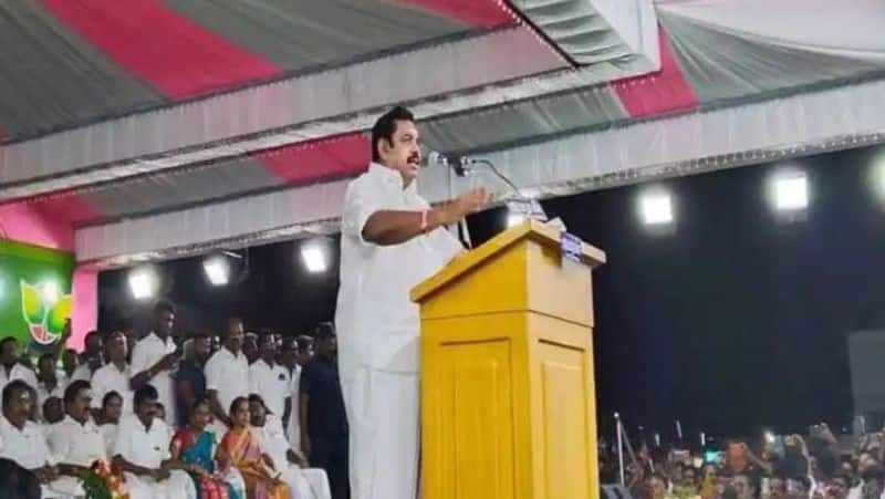 Edappadi Palaniswami criticized DMK as a corporate company at sivaganga