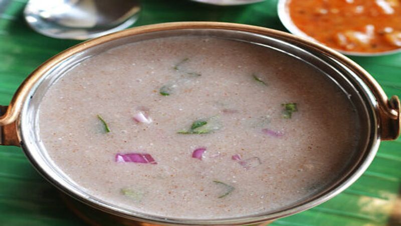 A Healthy Finger Millet Porridge Recipe in Tamil 