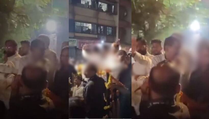 బహిరంగ సభలో మ‌హిళా నాయకురాలిని ముద్దాడిన‌ సేన ఎమ్మెల్యే..! వీడియో వైరల్‌.. ఇద్ద‌రు నిందితుల అరెస్ట్