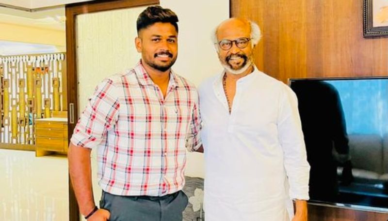 Sanju Samson share photo with rajinikanth nrn