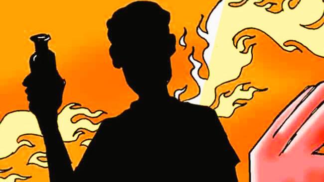 Acid attack on girlfriend in Dehradun 