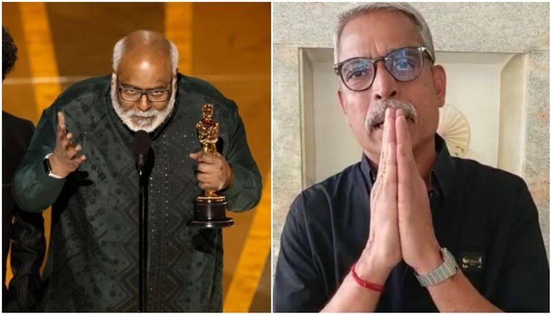 Oscar 2023 Lahari music owner Lahari Velu Congratulate to RRR Team and He says this award dedicated to India sgk