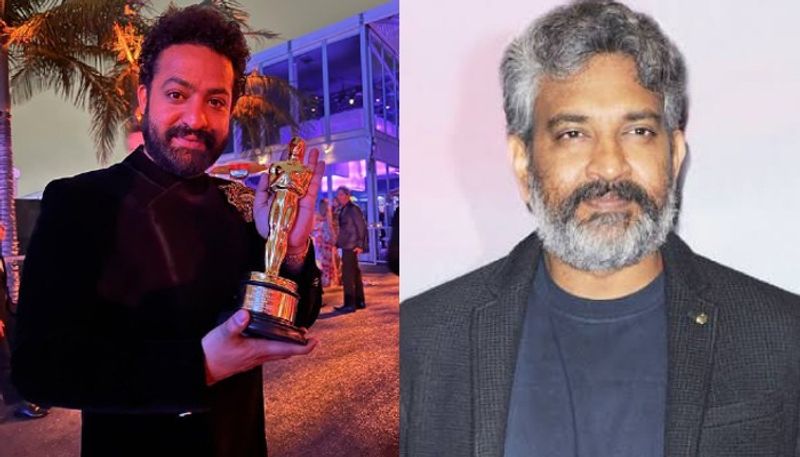 SS Rajamouli and NTR Reaction on Naatu Naatu Oscar award