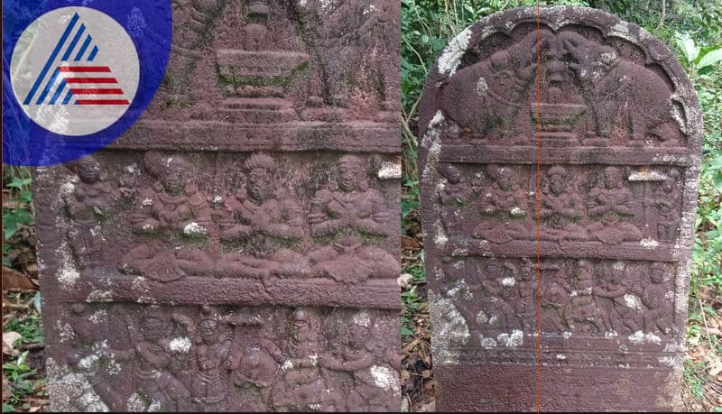 14th century hero stone discovered in uttameshwar at chikkamagaluru rav