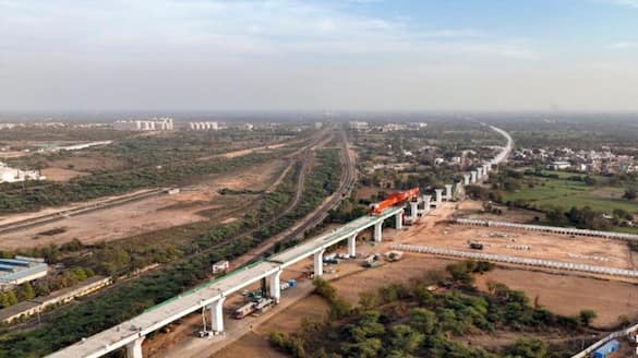 Workers dies in under construction India First bullet train site Gujarat ckm