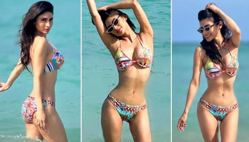 Pictures and video: Mouni Roy flaunts her svelte figure in bikini as she enjoys Miami beach 