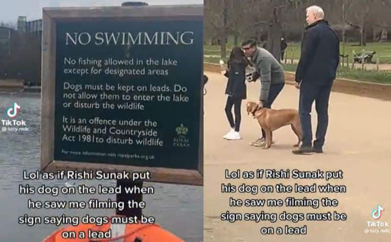 UK PM Sunak and his wife told to put pet dog on leash in Hyde Park