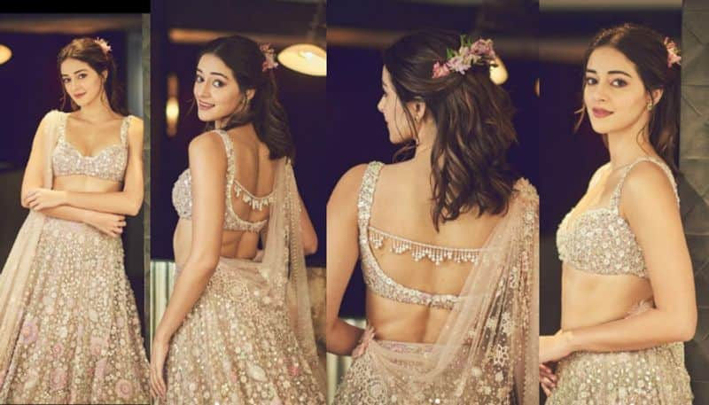 ananya panday stunning look in lehenga pics viral azn 