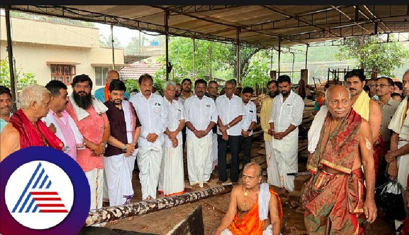 dhwaja pratishte and huja Mandal in Kadiyali temple at udupi rav