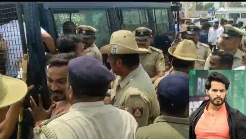 Bengaluru Mysuru Toll collection Ramnagar police arrested Nikhil Kumaraswamy sat