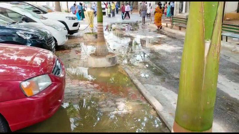 People fear due to stagnant sewage in Coimbatore Government Hospital