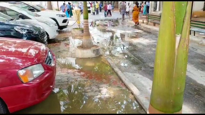 People fear due to stagnant sewage in Coimbatore Government Hospital