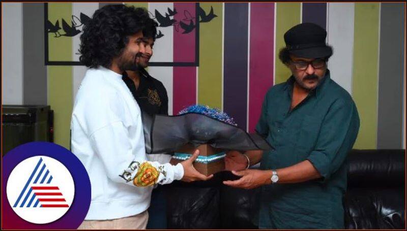 Natural star Nani visits Ravichandran home to promote Dasara movie vcs 