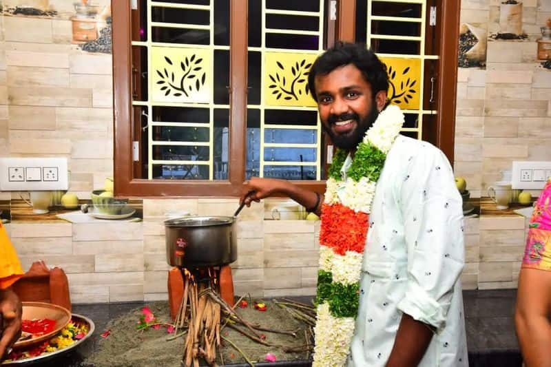 Vijay tv Dheena house warming photos goes viral in internet