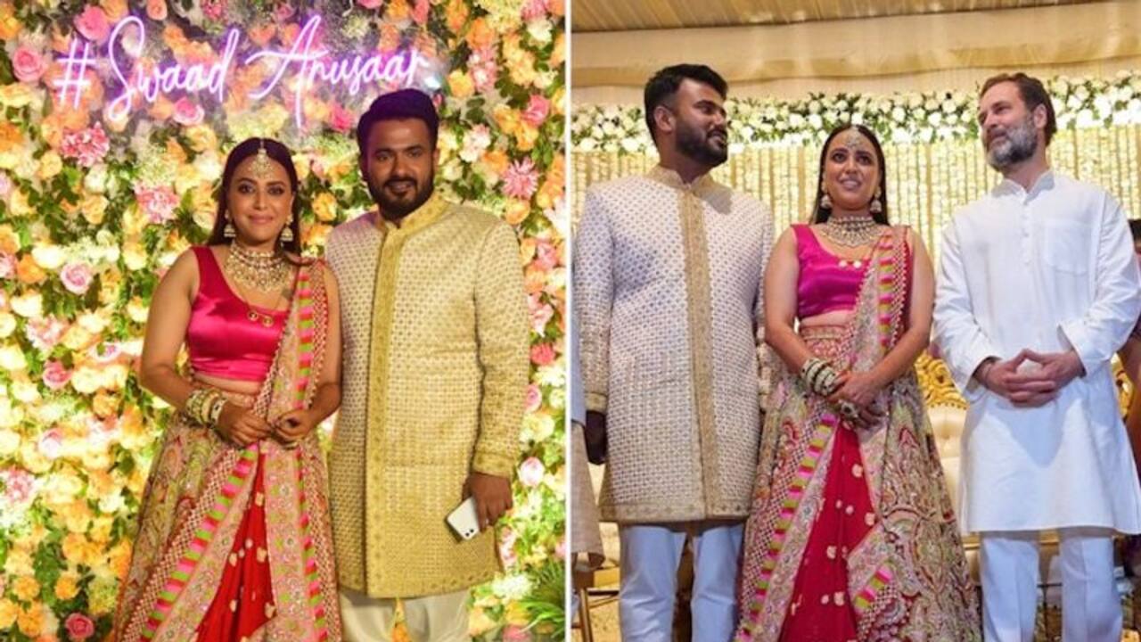 Swara Bhasker Fahad Ahmad Wedding Reception: Rahul Gandhi to Akhilesh to Kejriwal and others attend  Pictures 