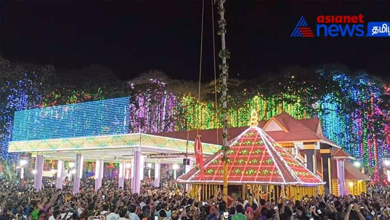 kollemcode bhadrakali temple festival begins with flag hoisting!