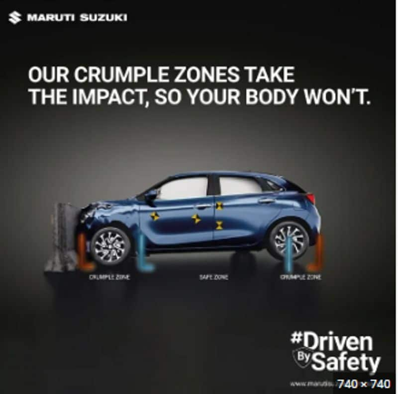 Maruti Suzuki explains about crumple zones of vehicles prn