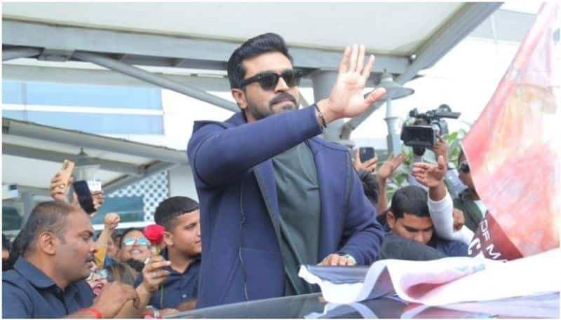 RRR star Ram Charan returs India after Naatu Naatu wins Oscar sgk 