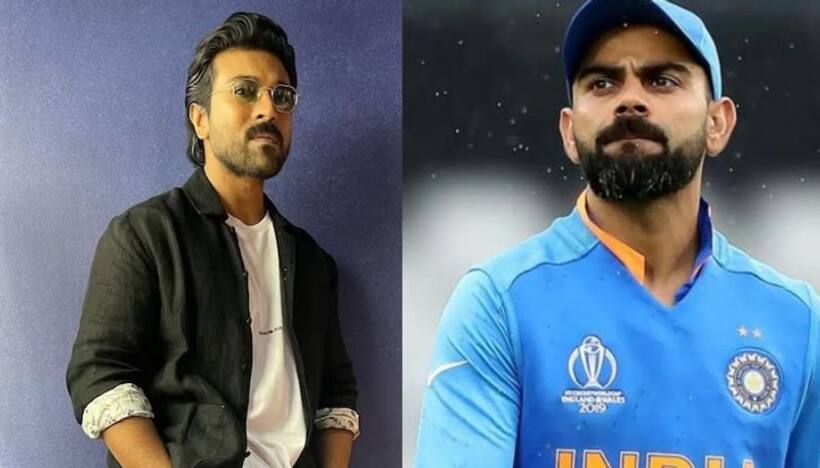 విరాట్ కోహ్లీ నాకు ఆదర్శం..  బయోపిక్ లో నటిస్తా.. గ్లోబల్ స్టార్  రామ్ చరణ్ కామెంట్స్