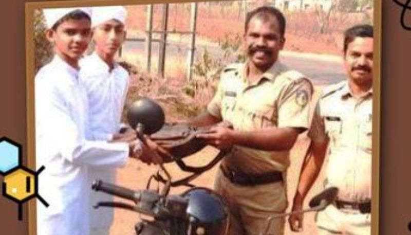 10th class exam hall ticket forgotten The policeman flew  12 km on the bike in kerala vkv