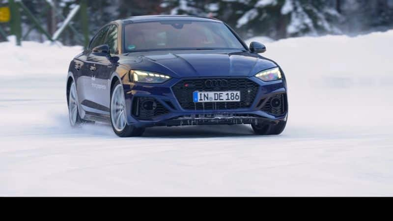 Audi RS e-tron GT RS 5 Sportback ice driving experience EVO India