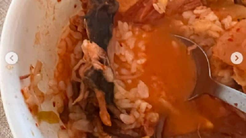 A couple caught a rat in the soup they had ordered complaint filed Video goes viral akb