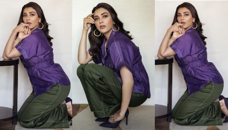 Actress Kajal Aggarwal Stunning Photoshoot in trendy outfit 