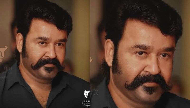 concept sketch of mohanlal without beard sethu sivanandan malaikottai vaaliban ljp nsn